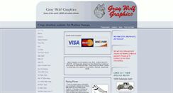 Desktop Screenshot of graywolfgraphicsrubberstamps.com